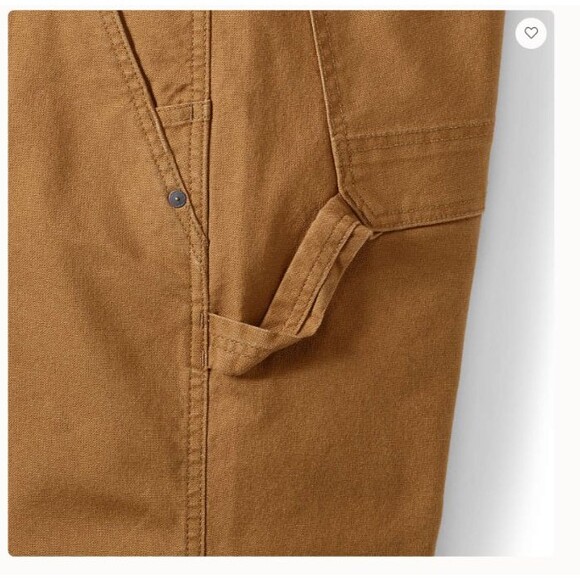 Blake Shelton carpenter pants coriander brown 44 x 34  2x xxl lands end new work - Picture 3 of 5